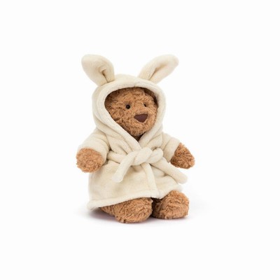 Jellycat Bartholomew Bathrobe Bear New Zealand | UZGLY2435